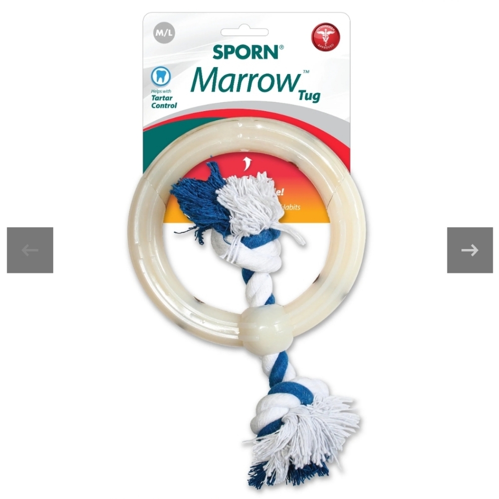 Sporn Durable Marrow Tug Dog Toy NWT!